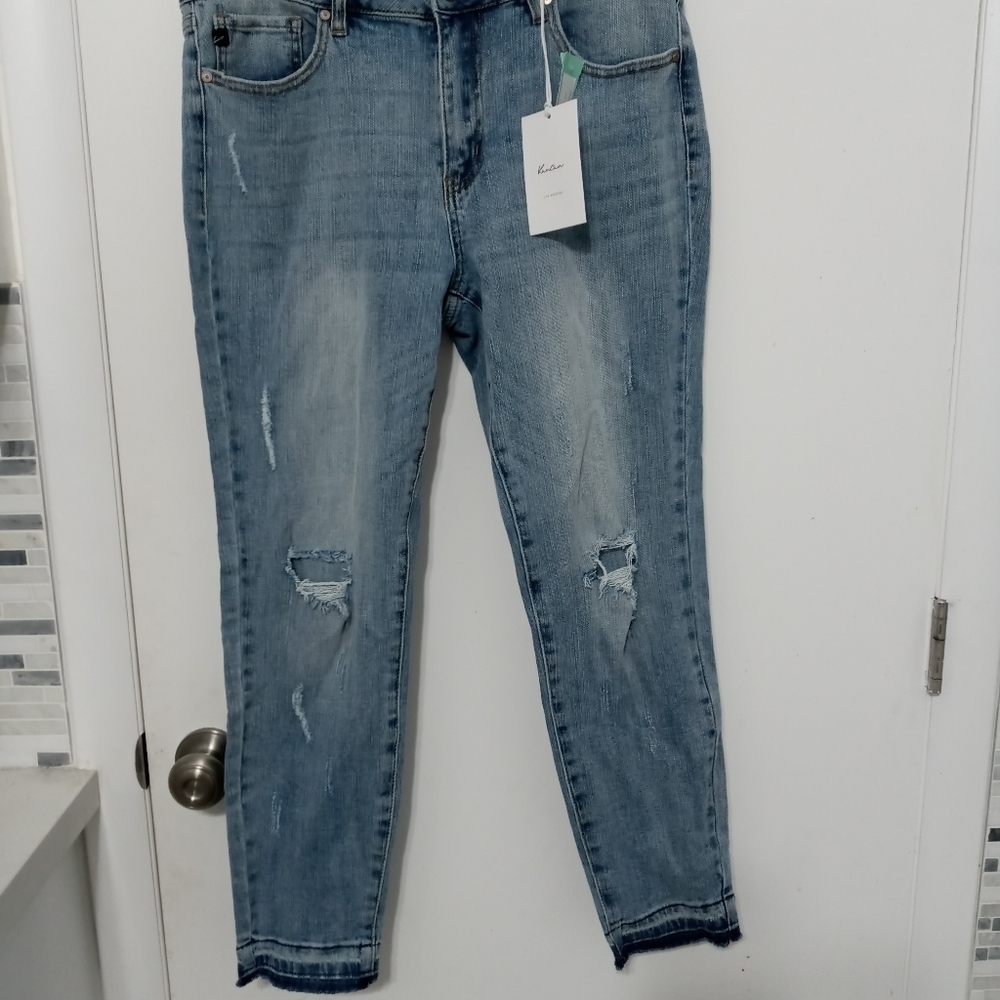 Kancan Los Angeles Stitch fix Distressed Hadlee Released hem skinny jeans